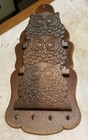Vintage 1970   s Wooden Owl Mail   Key Holder