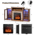 Fireplace Tv Stand With Led Lights   18  Electric Fireplace For Tvs Up To 65 