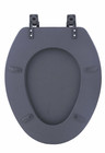 Black Soft Padded Toilet Seat Cushioned Elongated Cover Premium Bathroom Comfort