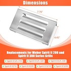 Qulimetal 67060 Heat Deflector For Spirit Ii Fits 200 ii 300 Series 
