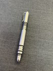 Rick Hinderer Investigator Pen Stainless Stonewash Straight Flute Black Fisher