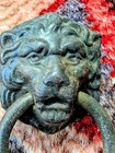 Antique Vintage Lion Head Ring Drawer Cabinet Pull Knob Hardware Architectual