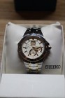 Seiko Coutura Kinetic Perpetual Two-tone Men s Watch 100m 44-47mm Box