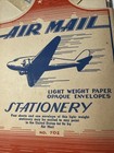 1940s Vtg Air Mail Stationary Pack War Airplane Graphic Paper Envelopes Wwii