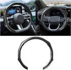 Carbon Fiber Leather Car Steering Wheel Cover Anti-slip Universal 14 5-15 Inchs