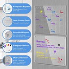 Acrylic Magnetic Dry Erase Calendar Board For Fridge 17x12 Monthly Daily Planner