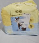 Comfortable Male Dog Diapers Super Absorbent Disposable Male Dog Wraps 12-pack S