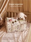 New Boho Baby Diaper Caddy Cotton Rope Nursery Organizer Basket Portable