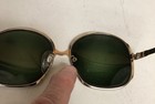 Vintage Made In Italy Oversized Eyeglasses Heavy Gold Electroplate 18k 130 Emma