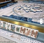 New  Vibrant Layered Mahjong Tiles     Full American Set 160tiles - Marine Animals