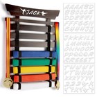 Karate Belt Display Rack - 8 Belt Bamboo Holder For Taekwondo   Bjj  Stickers In