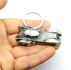 Batmobile Keychain Silver Batman Metal Car Comic Superhero Key Chain keyring