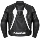 Kawasaki Racing Custom Black Motorcycle Motorbike Biker Leather Jacket