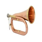 Solid Copper Brass Bugle To Play Decorative Musical Instrument Classic Style Gif