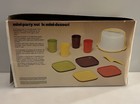 New Vintage 1980 Tupperware Mini Party Set - Cake-taker  Plates  Cups  Server