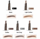 Waterproof Eyebrow Pencil 2 Pack Retractable Brow Pencil With Brush Slanted Tip