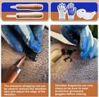 Flint Knapping Kit With Copper Hammer - Complete Obsidian Crafting Tools Set    
