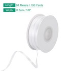 Satin Ribbon  1 8 Inch X 100 Yards White Double Face Satin Ribbon