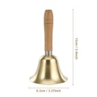 Flezoo Super Loud Hand Bell - Solid Brass Call For Elderly Medium  