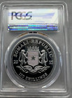 2015 Somalia African Elephant 1 Oz  999 Fine Silver 100 S Coin Pcgs Ms69