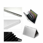 Aluminum Metal Wallet Rfid Blocking Crash Proof Credit Card Holder Case Pocket