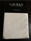 Lauren Ralph Lauren White Textured Stripe Euro Sham 26   x26    Msrp  135 00 Nwt