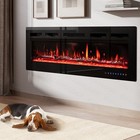 40   50  60   Electric Fireplace Wall Mounted Recessed Standing Fireplace Heater