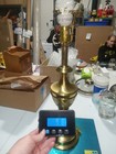 31 h Solid Brass Lamp Vintage Electric Tall Heavy