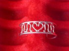 Toe Ring Heart Motif  925 Silver Adjustable New