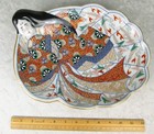 Japanese 19th Century Imari Arita Porcelain Court Woman Dish Antique 13 Inch