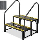 Rv Steps With Handrail 2 3 Steps Anti-slip For Rv Camper Mobile Home