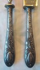 Antique 800 Silver Turkey Meat Carving Set Fork   Knife Roccoco Style 