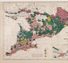 1906 Ontario - Quebec Canada Map Origin Of The People - Germans Russians Irish