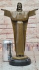 Christ The Redeemer Jesus 100  Solid Genuine Bronze Sculpture Sale Figurine Sale
