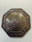Daniel Carr S s  Republic Octagonal 999 Silver Medal - Rainbow Toned 24 2 Grams