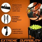 Morvat Heavy-duty 165 Silver Tennis Ball Cart With Bag  3 Balls   Carry Bag