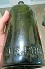 Phillips   Co ltd bristol Green Glass Bottle Grooved Ring Neck Rare Find