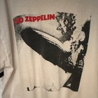 Vintage Led Zeppelin Xl T-shirt White Black 100  Cotton Delta Pro Weight