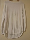 Michael Kors Women s White Cotton Knit 1 4 Zip Pullover Sweater Size M