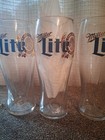 Miller Lite Signature Beer Glasses Set Of 4