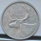 Canada 1961 25 Cents Silver Coin