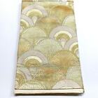 2063  Japanese Vintage Fukuro Obi Belt Kimono Fabric Silk Traditional Gold