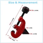 Pipe Tube Cutter 1 8  To 1-1 8  Od Copper Brass Aluminum Pvc Plumbing Hvac Mini