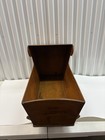 Vintage 1948 Primitive Wooden Hooded Baby Cradle Rocker Rustic Country Decor