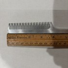 Vtg Rat Tail Hair Comb Silver Aluminum Metal W  Handle 8   Teasing Handmade