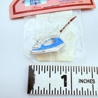 Dollhouse Miniature Iron Blue New In Package Vintage
