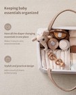 Blissful Diary Baby Diaper Caddy Organizer  Cotton Rope Earthy Rainbow 