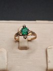 Custom Made 14k Yellow Gold Emerald Ring 4 78 Gr Vintage Sz 6 5