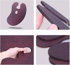 Oval Walnut Wooden Paint Palette 16   12inch - Artist Oil Paint Palette Walnut P