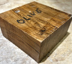 Beautiful Large Exotic Olive Bowl Blank Lathe Lumber Wood Turning 8  X 8  X 3 